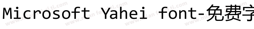 Microsoft Yahei font字体转换
